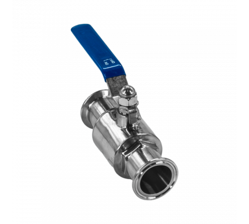 Кран шаровый Clamp DIN32676 нержавеющий, AISI304 DN32 (34мм), (CF8), PN8