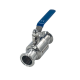 Кран шаровый Clamp DIN32676 нержавеющий, AISI304 DN40 (40мм), (CF8), PN8