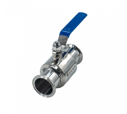 Кран шаровый Clamp DIN32676 нержавеющий, AISI304 DN50 (52мм), (CF8), PN8