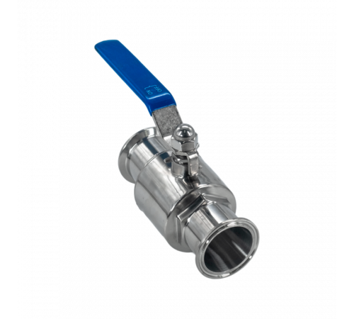Кран шаровый Clamp DIN32676 нержавеющий, AISI304 DN50 (52мм), (CF8), PN8