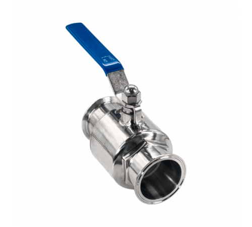 Кран шаровый Clamp DIN32676 нержавеющий, AISI304 DN65 (70мм), (CF8), PN8