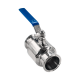 Кран шаровый Clamp DIN32676 нержавеющий, AISI304 DN65 (70мм), (CF8), PN8