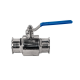 Кран шаровый Clamp DIN32676 нержавеющий, AISI304 DN65 (70мм), (CF8), PN8