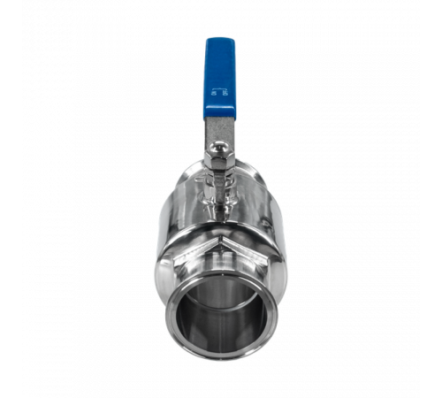 Кран шаровый Clamp DIN32676 нержавеющий, AISI304 DN80 (85мм), (CF8), PN8