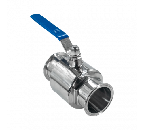 Кран шаровый Clamp DIN32676 нержавеющий, AISI304 DN80 (85мм), (CF8), PN8