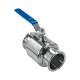 Кран шаровый Clamp DIN32676 нержавеющий, AISI304 DN80 (85мм), (CF8), PN8