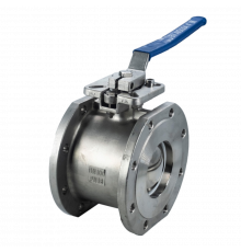 Кран шаровый межфланцевый под привод нержавеющий (1PC), AISI304 DN 100 (4"), (CF8), PN16
