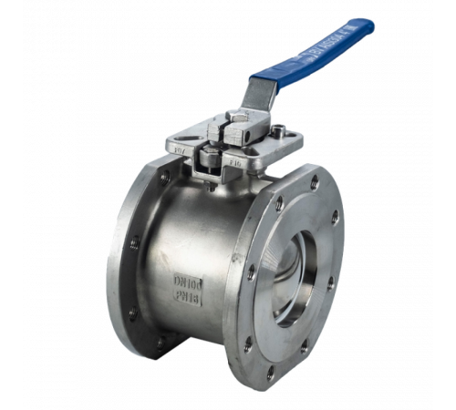 Кран шаровый межфланцевый под привод нержавеющий (1PC), AISI304 DN 100 (4