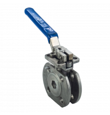 Кран шаровый межфланцевый под привод нержавеющий (1PC), AISI304 DN15 (1/2"), (CF8), PN16