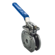 Кран шаровый межфланцевый под привод нержавеющий (1PC), AISI304 DN15 (1/2