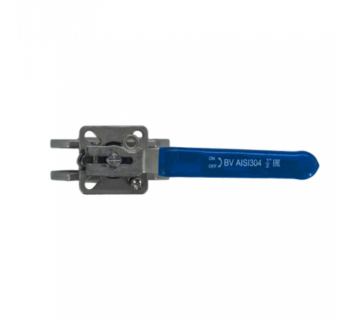 Кран шаровый межфланцевый под привод нержавеющий (1PC), AISI304 DN15 (1/2