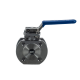 Кран шаровый межфланцевый под привод нержавеющий (1PC), AISI304 DN20 (3/4