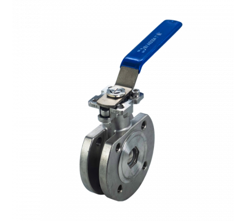 Кран шаровый межфланцевый под привод нержавеющий (1PC), AISI304 DN25 (1