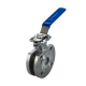 Кран шаровый межфланцевый под привод нержавеющий (1PC), AISI304 DN25 (1