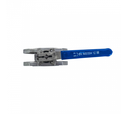 Кран шаровый межфланцевый под привод нержавеющий (1PC), AISI304 DN32 (1_1/4