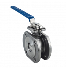Кран шаровый межфланцевый под привод нержавеющий (1PC), AISI304 DN50 (2"), (CF8), PN16