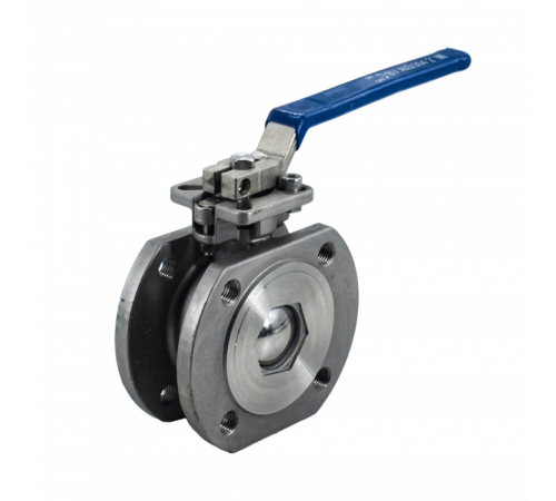 Кран шаровый межфланцевый под привод нержавеющий (1PC), AISI304 DN50 (2