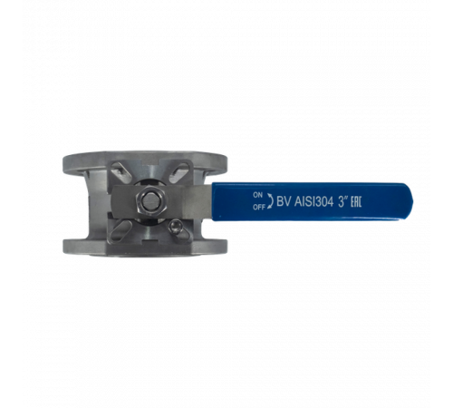 Кран шаровый межфланцевый под привод нержавеющий (1PC), AISI304 DN80 (3