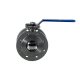 Кран шаровый межфланцевый под привод нержавеющий (1PC), AISI304 DN80 (3