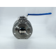 Кран шаровый межфланцевый под привод нержавеющий (1PC), AISI316 DN 100 (4