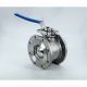 Кран шаровый межфланцевый под привод нержавеющий (1PC), AISI316 DN 100 (4