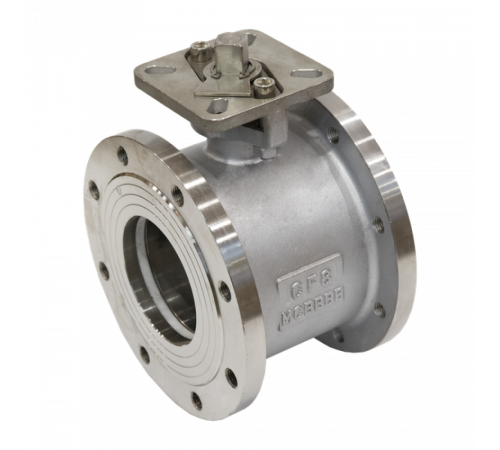 Кран шаровый межфланцевый под привод нержавеющий (1PC), AISI304 DN 125 (5