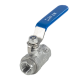 Кран шаровый муфтовый двусоставной нержавеющий (2PC), AISI304 DN10 (3/8