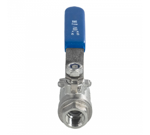 Кран шаровый муфтовый двусоставной нержавеющий (2PC), AISI304 DN10 (3/8