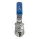 Кран шаровый муфтовый двусоставной нержавеющий (2PC), AISI304 DN10 (3/8