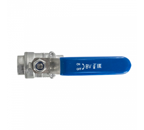 Кран шаровый муфтовый двусоставной нержавеющий (2PC), AISI304 DN10 (3/8