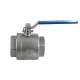 Кран шаровый муфтовый двусоставной нержавеющий (2PC), AISI304 DN 100 (4