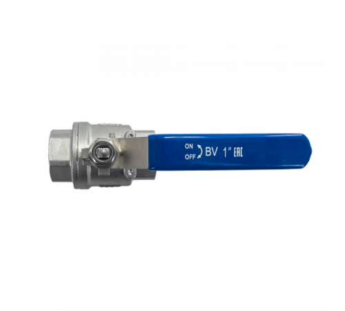 Кран шаровый муфтовый двусоставной нержавеющий (2PC), AISI304 DN25 (1