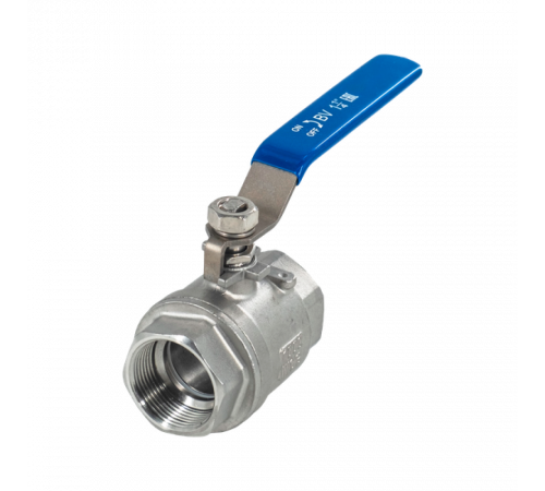 Кран шаровый муфтовый двусоставной нержавеющий (2PC), AISI304 DN32 (1_1/4