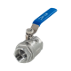 Кран шаровый муфтовый двусоставной нержавеющий (2PC), AISI304 DN32 (1_1/4