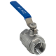 Кран шаровый муфтовый двусоставной нержавеющий (2PC), AISI304 DN32 (1_1/4