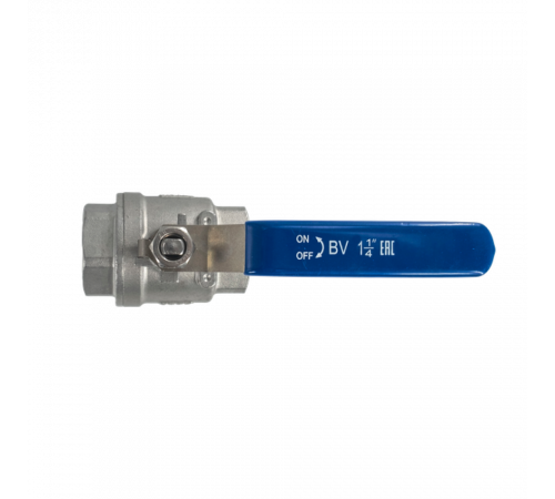 Кран шаровый муфтовый двусоставной нержавеющий (2PC), AISI304 DN32 (1_1/4