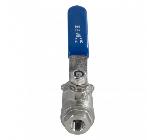 Кран шаровый муфтовый двусоставной нержавеющий (2PC), AISI304 DN 8 (1/4