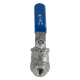 Кран шаровый муфтовый двусоставной нержавеющий (2PC), AISI304 DN 8 (1/4