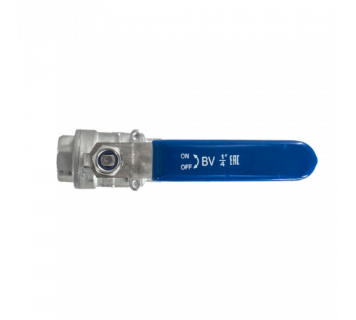 Кран шаровый муфтовый двусоставной нержавеющий (2PC), AISI304 DN 8 (1/4