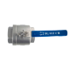 Кран шаровый муфтовый двусоставной нержавеющий (2PC), AISI316 DN 100 (4