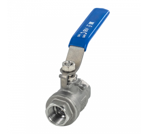Кран шаровый муфтовый двусоставной нержавеющий (2PC), AISI316 DN15 (1/2