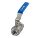 Кран шаровый муфтовый двусоставной нержавеющий (2PC), AISI316 DN15 (1/2