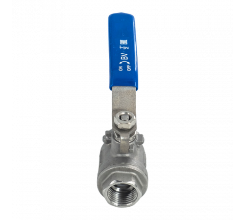 Кран шаровый муфтовый двусоставной нержавеющий (2PC), AISI316 DN15 (1/2