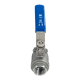 Кран шаровый муфтовый двусоставной нержавеющий (2PC), AISI316 DN15 (1/2