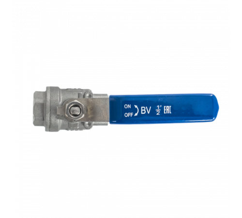 Кран шаровый муфтовый двусоставной нержавеющий (2PC), AISI316 DN15 (1/2
