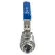 Кран шаровый муфтовый двусоставной нержавеющий (2PC), AISI316 DN20 (3/4