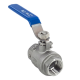 Кран шаровый муфтовый двусоставной нержавеющий (2PC), AISI316 DN20 (3/4