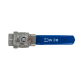 Кран шаровый муфтовый двусоставной нержавеющий (2PC), AISI316 DN20 (3/4