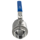 Кран шаровый муфтовый двусоставной нержавеющий (2PC), AISI316 DN65 (2_1/2