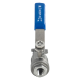 Кран шаровый муфтовый двусоставной нержавеющий (2PC), AISI316 DN 8 (1/4